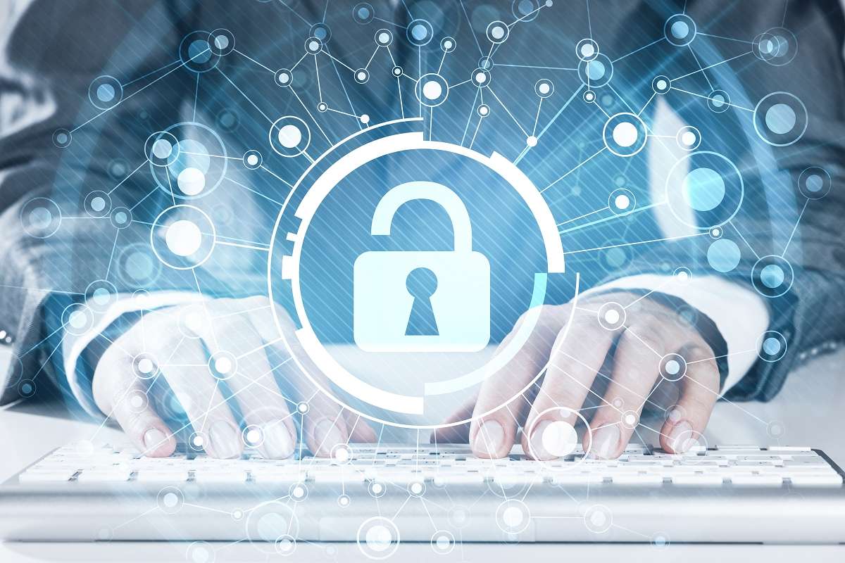 鍵盤上的資安鎖頭